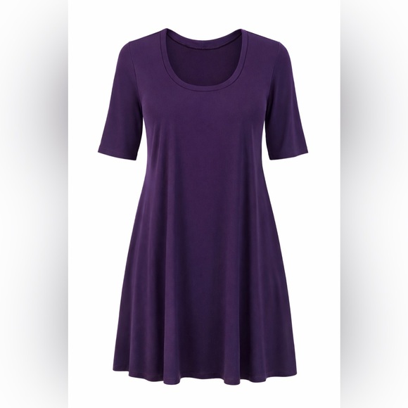 24 Seven Dresses & Skirts - Deep Purple Knee length dress